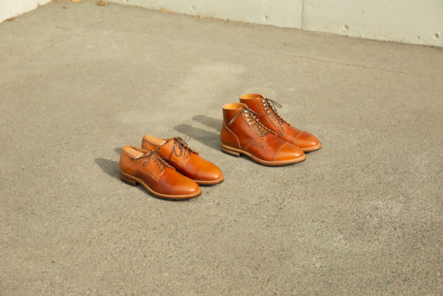 Service Boot and Derby Shoe Amaretto Shell Cordovan - VIBERG