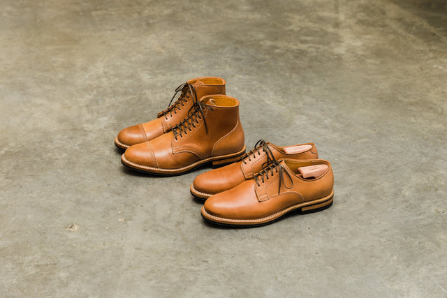 Derby Shoe and Service Boot Natural Shell Cordovan - VIBERG