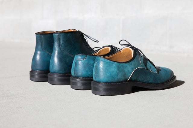 Intense Blue Tumbled Shell Cordovan - VIBERG