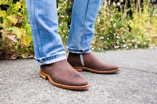 Side Zip Cigar Waxed Deer - VIBERG