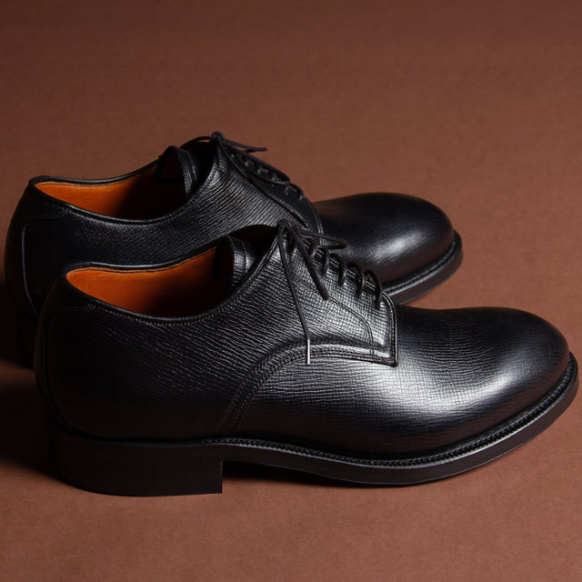 Navvy Cut Shoe - Black Alcazar - VIBERG