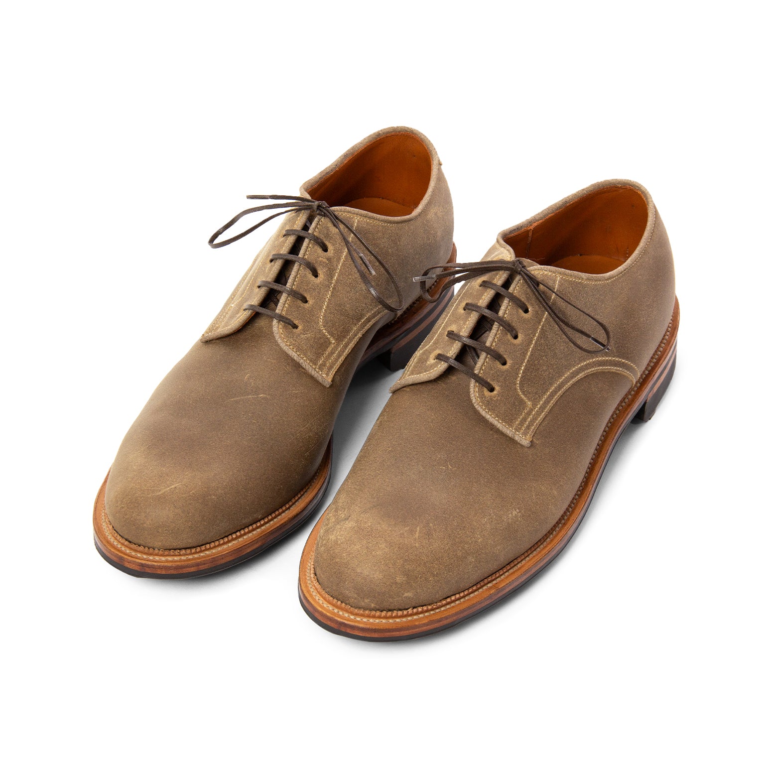 Suede sale blucher shoes