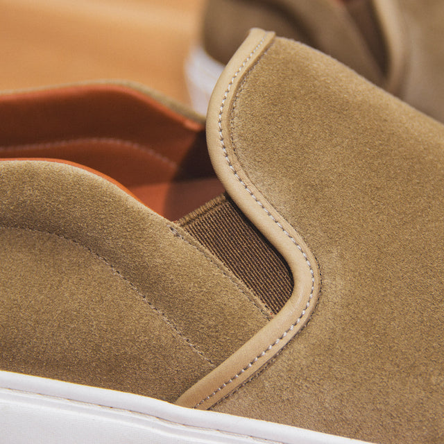 Slip On - Mojave Janus Calf Suede - VIBERG