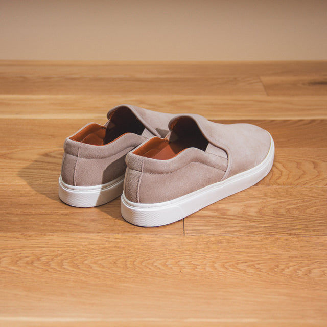 Slip On - Mist Janus Calf Suede - VIBERG