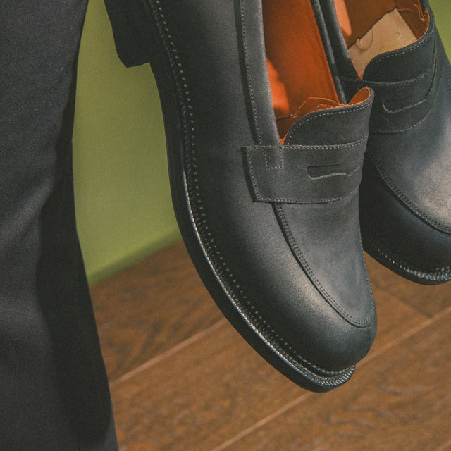 Bristol Loafer - Black Waxy Commander - VIBERG