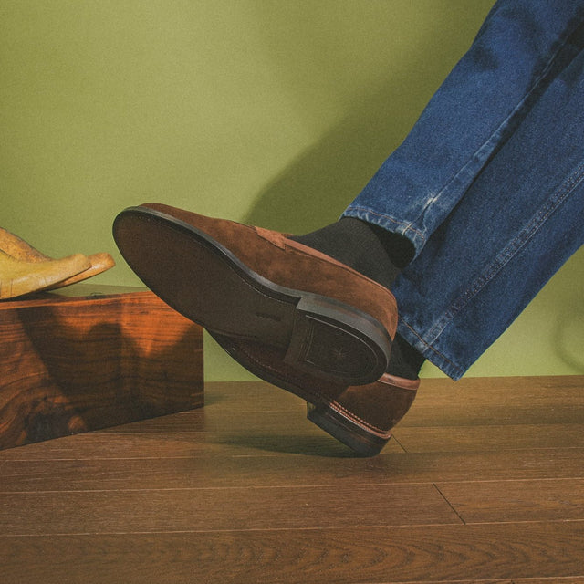 Bristol Loafer - Sepia Janus Calf Suede - VIBERG