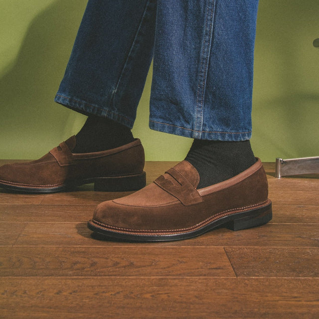 Bristol Loafer - Sepia Janus Calf Suede - VIBERG