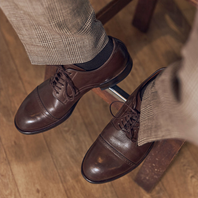 Navvy Cut Shoe BCT - Ebony Kangaroo - VIBERG