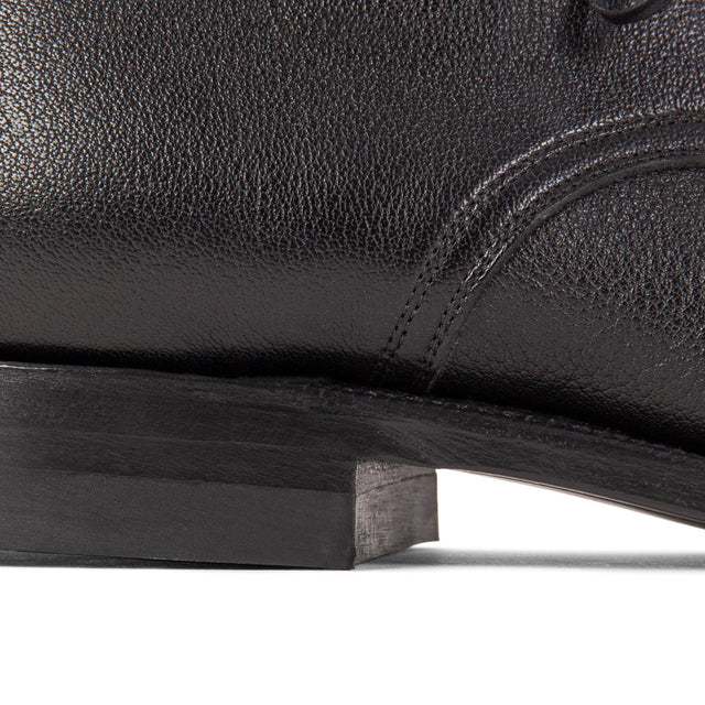 Navvy Cut Shoe - Black Tanganiyka (Pre - Order) - VIBERG