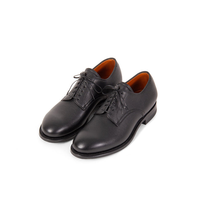 Navvy Cut Shoe - Black Tanganiyka (Pre - Order) - VIBERG