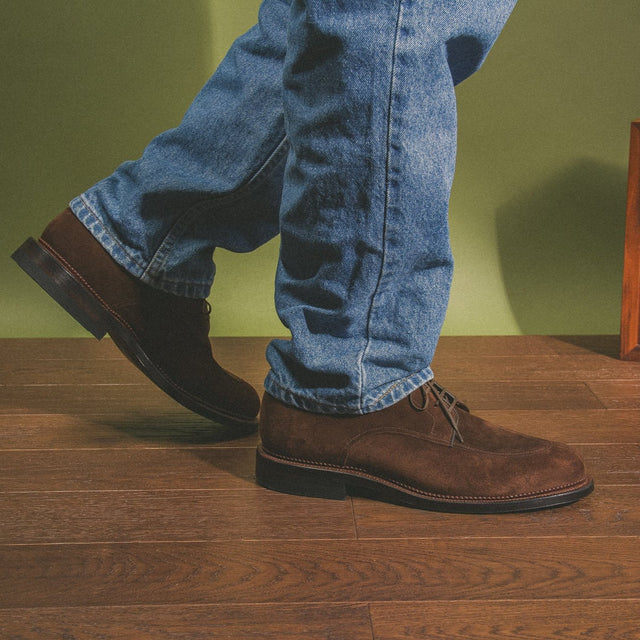 Savoy Shoe - Sepia Janus Calf Suede - VIBERG