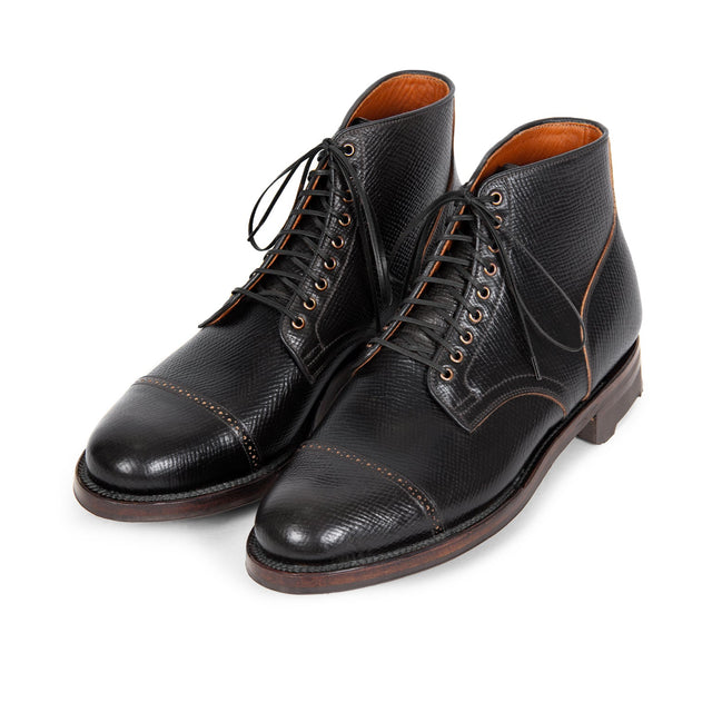 Service Boot® 2030 BCT - Black Hatchgrain Shell Cordovan® (Preorder) - VIBERG