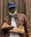 Viberg x Garmsville Brogue Navvy Boot™ in Peanut Papillon - VIBERG